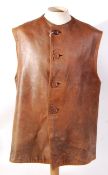 WWII SECOND WORLD WAR LEATHER UNIFORM JERKIN - COOKSON & CLEGG
