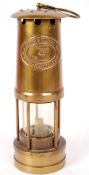 ANTIQUE / VINTAGE WELSH MINER'S BRASS LAMP