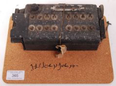 RARE ORIGINAL WWII LANCASTER BOMBER BOMB AIMER'S SWITCH PANEL