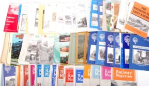 LARGE COLLECTION OF ASSORTED VINTAGE RAILWAY RELATED PUBLICATIONS