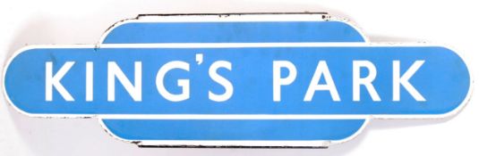 RARE BRITISH RAIL SCOTTISH REGION ' KING'S PARK ' STATION TOTEM SIGN