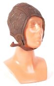 WWI FIRST WORLD WAR RFC LEATHER FLYING HELMET