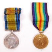 WWI FIRST WORLD WAR MEDAL PAIR - ROYAL FUSILIERS