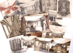 ANTIQUE / VINTAGE RAILWAY PULLMAN / FIRST CLASS CARRIAGE PHOTOGRAPHS