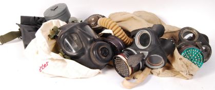 ASSORTED WWII SECOND WORLD WAR & CONTEMPORARY GAS MASKS