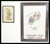 A pair of framed and glazed reproduction war time