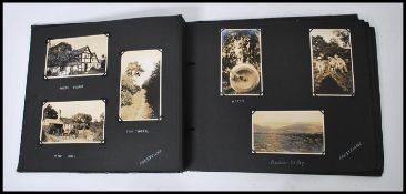 1936 Photograph album. Interesting range: Devon, Wales (Presteigne Carnival, Barry Dock sailing