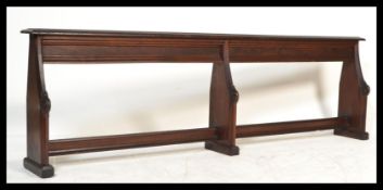 A 19th century Victorian arts and crafts oak eccle