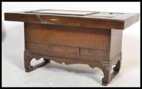 A 20th century Chinese hardwood Hibachi coffee tab