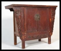 An early 20th century Chinese hardwood altar cabin