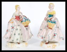 A pair of 20th century Italian continental figurin