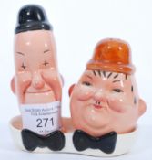 RARE BESWICK LAUREL & HARDY CONDIMENT SET