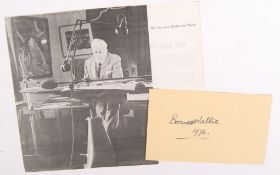 BARNES WALLIS - DAMBUSTERS BOUNCING BOMB - AUTOGRAPH