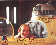 STAR WARS - OFFICIALPIX KENNY BAKER & RALPH BROWN AUTOGRAPHED PHOTO