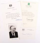 JAMES CALLAGHAN - PRIME MINISTER - SIGNED PHOTOGRAPH & LETTER
