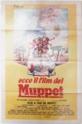 THE MUPPETS MOVIE (1979) ITALIAN MOVIE ADVERTISING FILM POSTER
