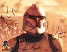 STAR WARS - MULTI SIGNED AUTOGRAPHED PHOTOGRAPH - AOTC
