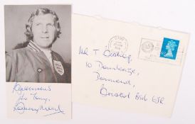 BOBBY MOORE - FOOTBALLER - AUTOGRAPHED PHOTOGRAPH