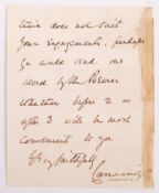 GEORGE CANNING - PRIME MINISTER - AUTOGRAPH