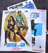 ASSORTED 1960'S AND 1970'S TURKISH MOVIE CINEMA ADVERTISING POSTERS