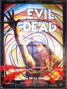 EVIL DEAD - ORIGINAL RARE FRENCH 1 PANEL FILM / MOVIE POSTER