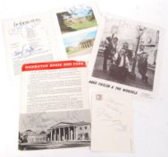 COLLECTION OF AUTOGRAPHS - ALL FROM DODINGTON HOUSE