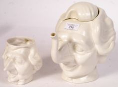 RARE LUCK & FLAW 1980'S MARGARET THATCHER TEAPOT & JUG