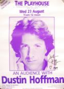 RARE DUSTIN HOFFMAN SIGNED AUTOGRAPHED LONDON THEA