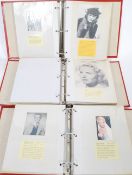 LARGE HOLLYWOOD SCRAP ALBUM COLLECTION X16 VOLUMES