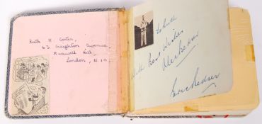 VINTAGE CRICKET AUTOGRAPH ALBUM & CANDID PHOTOGRAPHS