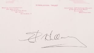 1953 BRITISH MOUNT EVERSET EXPEDITION AUTOGRAPHS