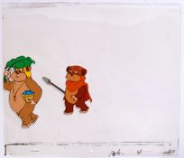 STAR WARS ' EWOKS ' ORIGINAL ANIMATION CEL