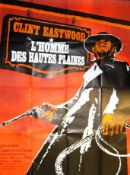 RARE CLINT EASTWOOD ' HIGH PLAINS DRIFTER ' FRENCH MOVIE POSTER