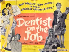 A ( 1951 ) ' DENTIST ON THE JOB ' MOVIE CINEMA ADVERTISING FILM POSTER