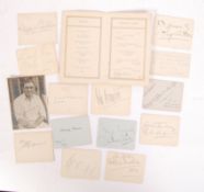 ASSORTED VICTORIAN / EDWARDIAN AUTOGRAPHS - CRICKET, STAGE ETC