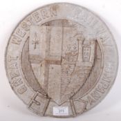 VINTAGE GREAT WESTERN RAILWAY ALLOY METAL PLAQUE
