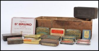 A selection of 20th Century vintage retro advertising tins to include 'The Allenbury's Glycerine &