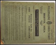 A local interest March 1943 Telephone Directory, including instructions for using telephones with