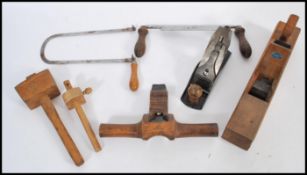 A fantastic collection of vintage 20th Century wood working tools to include a Greenslade 17