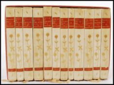 A set of 12 sleeved late Victorian poetry books entitled 'The Poetical Works of Alfred Lord