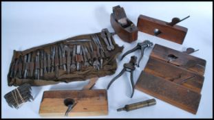 A collection of vintage early 20th century wood wo