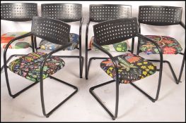 Claudio Citerrio - Visavis 2 chairs - A 20th Century retro modernist set of 6x Vitra chairs made