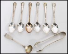 An early 19th Century Georgian silver hallmarked chocolate ladle / spoon (date letter S, weight 12.