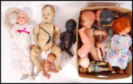 ANTIQUE & VINTAGE DOLLS - BISQUE, PLASTIC & OTHER