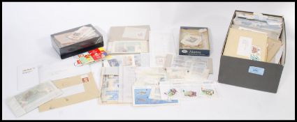 A collection of stamps dating to the 20th Century to include many unfranked stamps to include stamps