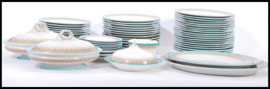 A extensive vintage Royal Worcester Vitreous dinner service, the service decorated with a