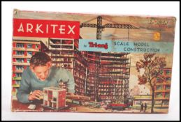 A boxed Triang Arkitex scale model construction kit by Spot-On. 6cm high 30cm wide 18cm deep box.