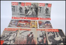A selection of vintage 1940's  magazines to include ' The Ideal Home and Gardening' magazines dating