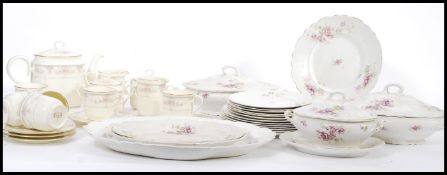A collection of late 19th and early 20th Century ceramics, to include a  chintz pattern  dinner