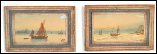 T. Mortimer (1800-) England. A pair of 19th century watercolour paintings being framed with